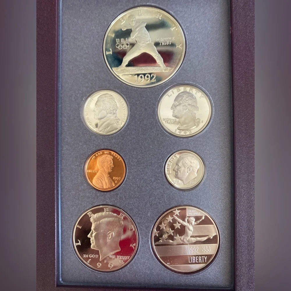 1992 US MINT OLYMPIC COIN SET - Picture 14 of 16